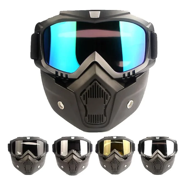 Paintball Airsoft Anti Fog Tactical Mask (Detachable)