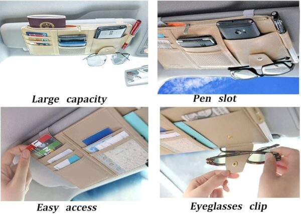 Car Sun Visor Organizer - Image 2