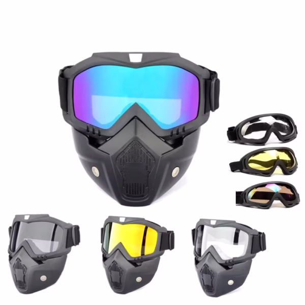 Paintball Airsoft Anti Fog Tactical Mask (Detachable) - Image 5